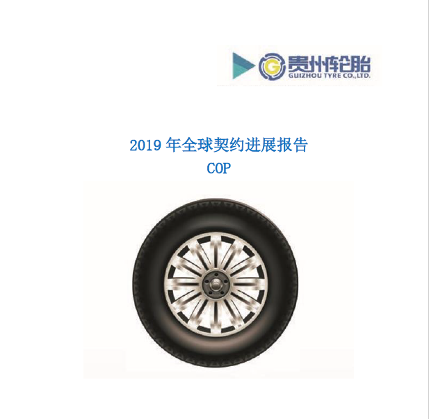 貴州輪胎2019年全球契約年度進展報告COP